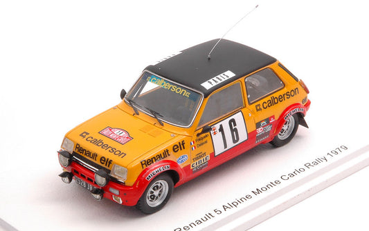RENAULT 5 ALPINE N.16 MONTE CARLO 1979 G.FREQUELIN-J.DELAVAL 1:43 - Spark Model - S6033