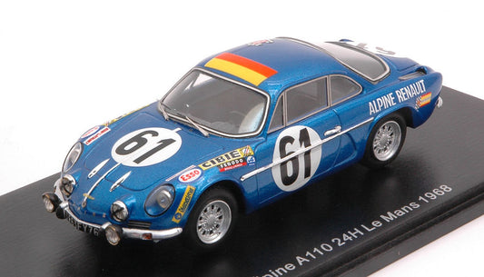 ALPINE A110 N.61 LM 1968 M.NUSBAUMER-J.BOURDON 1:43 - Spark Model - S6102