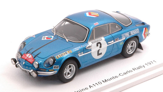 ALPINE A110 N.2 MONTE CARLO 1971 J.P.NICOLAS-C.ROURE 1:43 - Spark Model - S6108