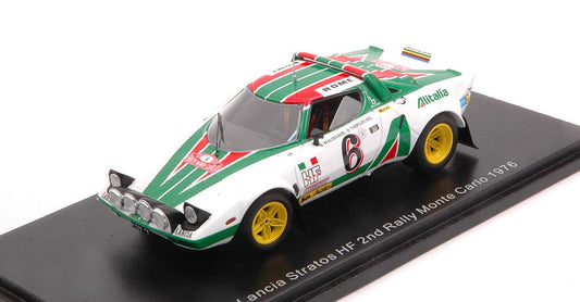 LANCIA STRATOS HF N.6 2nd MONTE CARLO 1976 WALDEGARD-THORSZELIUS 1:43 - Spark Model - S9083