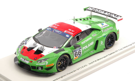 LAMBORGHINI HURACAN GT3 N.66 2nd VALLELUNGA 2019 LEWANDOSKI-JANOSZ 1:43 - Spark Model - S9608