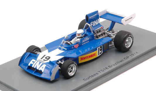 SURTEES TS16 JOCHEN MASS 1974 N.19 BRAZILIAN GP 1:43 - Spark Model - S9651