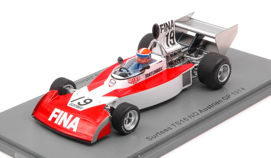 SURTEES TS16 JEAN PIERRE JABOUILLE 1974 N.19 NQ AUSTRIAN GP 1:43 - Spark Model - S9662
