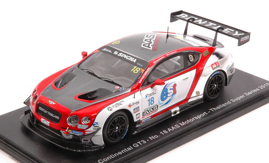 BENTLEY CONTINENTAL GT3 N.18 THAILAND S.SERIES 2018 VUTTHIKORN-KANTAD. - Spark Model - SA161