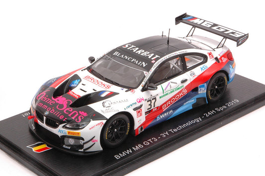 BMW M6 GT3 N.37 24 H SPA 2019 BOURGOIS-VANNELET-BUFFIN-HAEZEBROUCK 1:43 - Spark Model - SB278