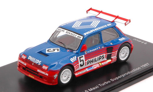 RENAULT 5 MAXI TURBO SUPERPRODUCTION N.5 1987 JEAN LOUIS BOUSQUET 1:43 - Spark Model - SF054