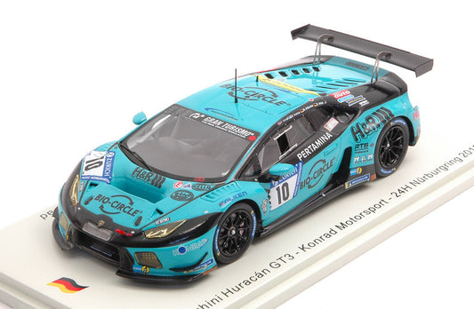 LAMBORGHINI HURACAN GT3 N.10 24 H NURBURGRING 2018 DI MARTINO-BRUCK-KONR - Spark Model - SG575
