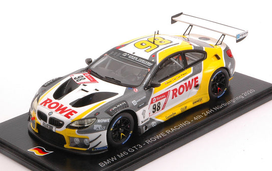 BMW M6 GT3 N.98 4th 24 H NURBURGRING 2020 ENG-WITTMANN-BLOMQVIST 1:43 - Spark Model - SG683
