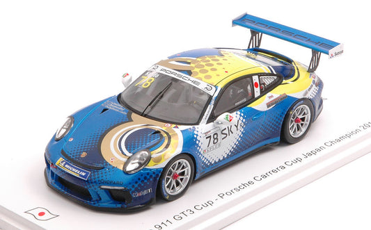 PORSCHE 911 GT3 N.78 CARRERA CUP JAPAN CHAMPION 2018 T.KONDO 1:43 - Spark Model - SJ066