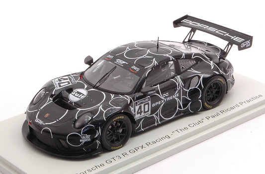 PORSCHE GT3 R GPX RACING N.40 THE CLUB PAUL RICARD PRICARD PRACTICE 1:43 - Spark Model - SP326