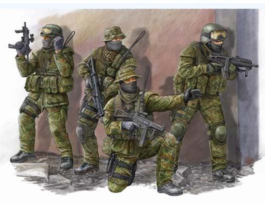 MODERN GERMAN COMMANDOS KIT 1:35 - Trumpeter - TP0422