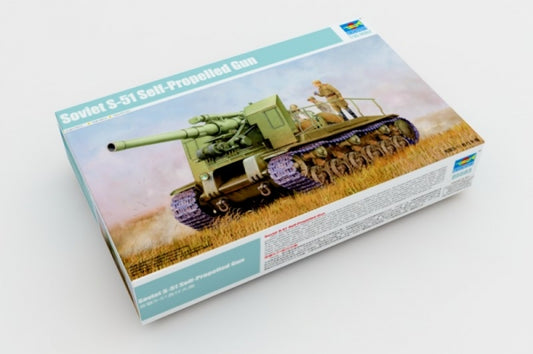 CARRO SOVIET S-51 SELF PROPELLED GUN KIT 1:35 - Trumpeter - TP5583