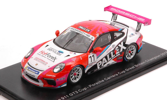 PORSCHE 911 GT3 N.11 CARRERA CUP GREAT BRITAIN CHAMP.2018 T.ELINAS 1:43 - Spark Model - UK004