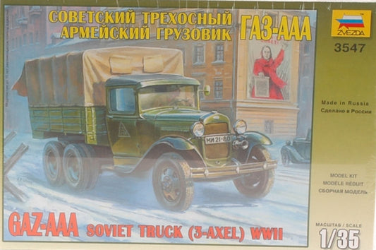 GAZ AAA SOVIET TRUCK WWII KIT 1:35 - Zvezda - Z3547
