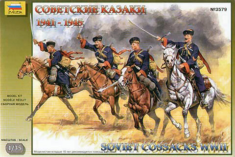 SOVIET COSSACKS WW II KIT 1:35 - Zvezda - Z3579
