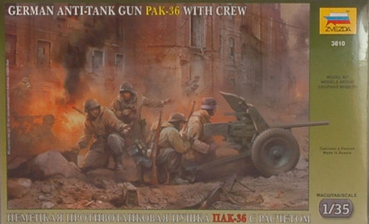 GERMAN ANTI TANK GUN PAK KIT 1:35 - Zvezda - Z3610