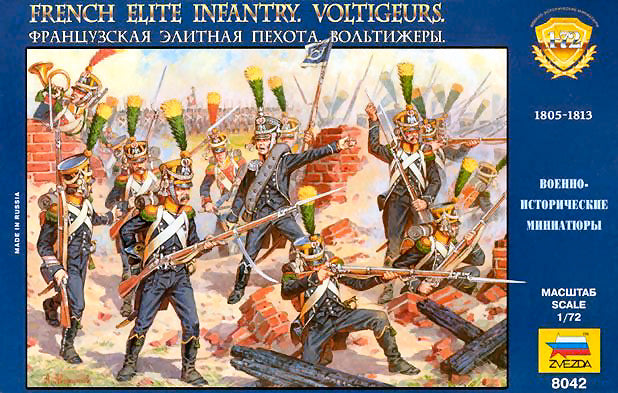 FRENCH VOLTIGEURS ELITE INF.KIT 1:72 - Zvezda - Z8042