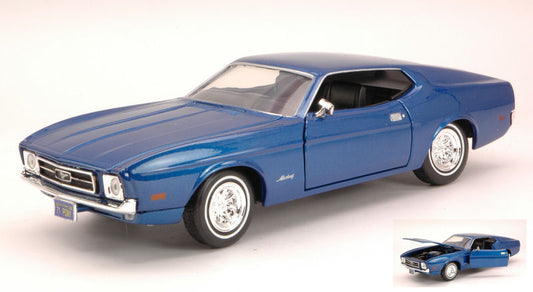 FORD MUSTANG SPORTSROOF 1971 BLUE 1:24 - MotorMax - MTM73327BL