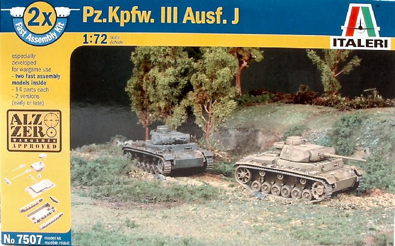 CARRO ARMATO PZ KPFW AUSF J KIT 1:72 - Italeri - IT7507