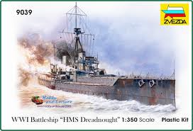 BATTLESHIP DREADNOUGHT KIT 1:350 - Zvezda - Z9039