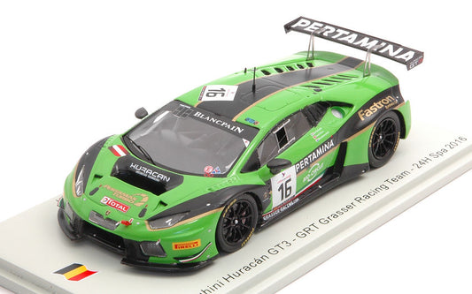 LAMBORGHINI HURACAN GT3 N.16 24 H SPA 2016 BORTOLOTTI-BLEEKEMOLEN-INEICH - Spark Model - SB285