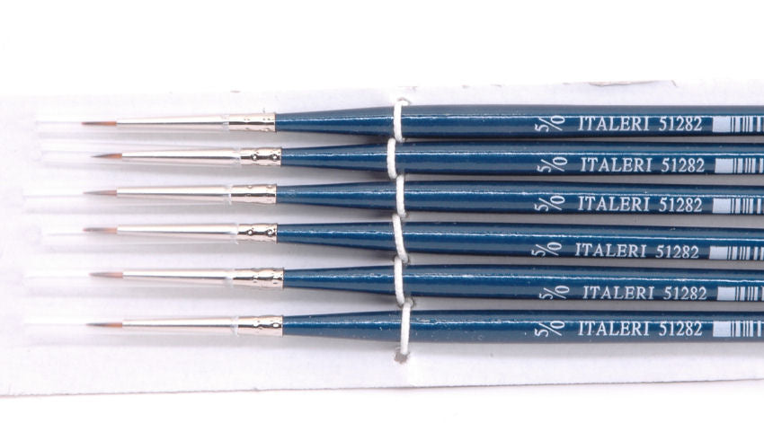 PENNELLO SINTETICO TONDO 00000 Pz.6 - Italeri - IT51282