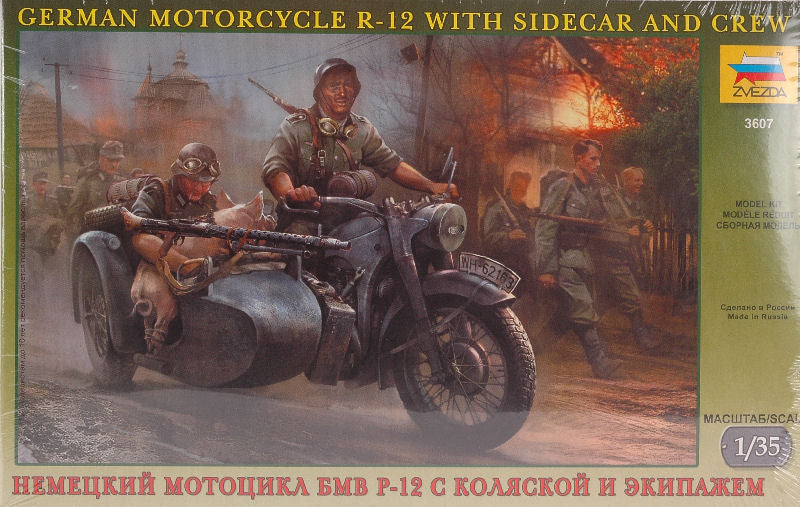 GERMAN WWII SIDECAR W/CREW KIT 1:35 - Zvezda - Z3607