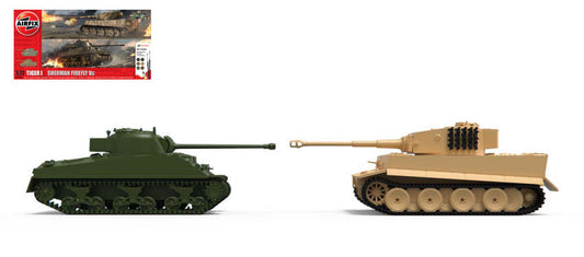 CLASSIC CONFLICT TIGER 1 VS SHERMAN FIREFLY KIT 1:72 - Airfix - A50186