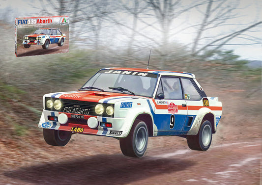 FIAT 131 ABARTH 1977 WINNER SAN REMO RALLY KIT 1:24 - Italeri - IT3621
