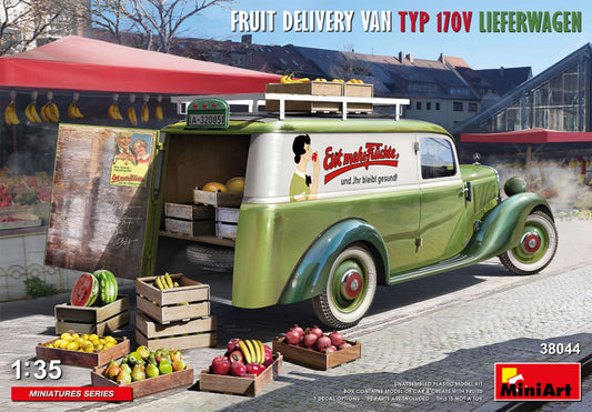 FRUIT DELIVERY VAN TYP 170V LIEFERWAGEN KIT 1:35 - Miniart - MIN38044