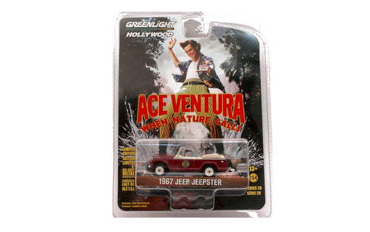 JEEP JEEPSTER 1967 ACE VENTURA WHEN NATURE CALLS 1:64 - Greenlight - GREEN44880F