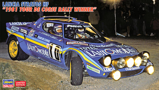 LANCIA STRATOS HF 1981 TOUR DE CORSE RALLY WINNER KIT 1:24 - Hasegawa - HA20530