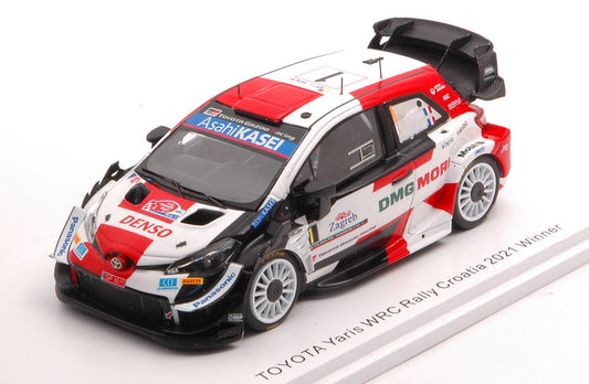 TOYOTA YARIS WRC N.1 WINNER RALLY CROATIA 2021 S.OGIER-J.INGRASSIA 1:43 - Spark Model - S6588