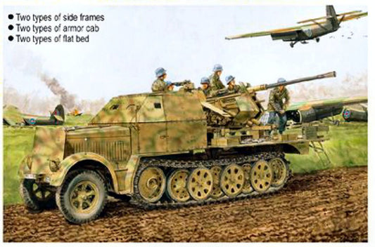 SD.KFZ.7/2 3,7 cm FLAK 37 E/ARMOR KIT 1:35 - Dragon - D6542