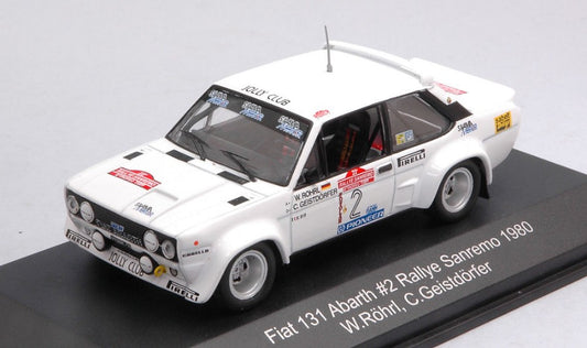 FIAT 131 ABARTH N.2 RALLY SAN REMO 1980 W.ROHRL-C.GEISTDORFER 1:43 - CMR Classic Model Replicars - WRC020