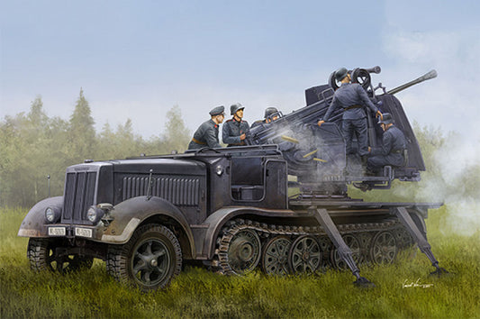 SD.KFZ. 7/2 WITH 5 cm FLAK KIT 1:35 - Trumpeter - TP9513