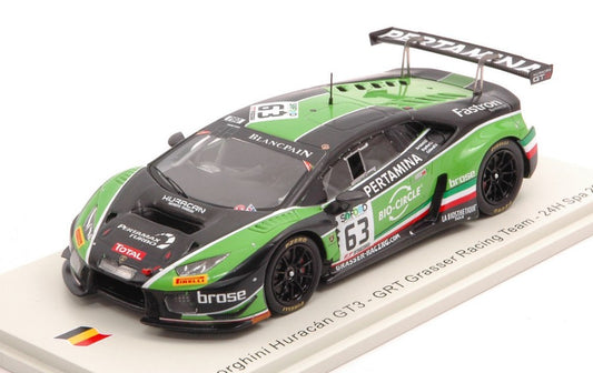 LAMBORGHINI HURACAN GT3 N.63 24 H SPA 2017 BORTOLOTTI-CALDARELLI-ENGELHA - Spark Model - SB297