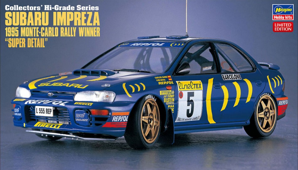 SUBARU IMPREZA 1995 WINNER MONTE CARLO RALLY SUPER DETAIL KIT 1:24 - Hasegawa - HA51151