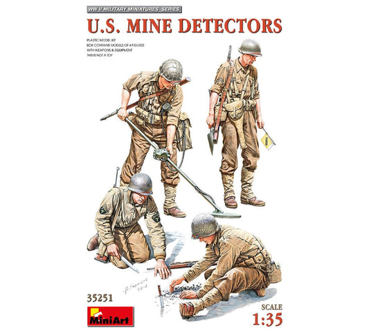 U.S.MINE DETECTORS KIT 1:35 - Miniart - MIN35251