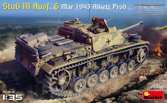 STUG III AUSF. G MAR.1943 ALKETT PROD.KIT 1:35 - Miniart - MIN35336