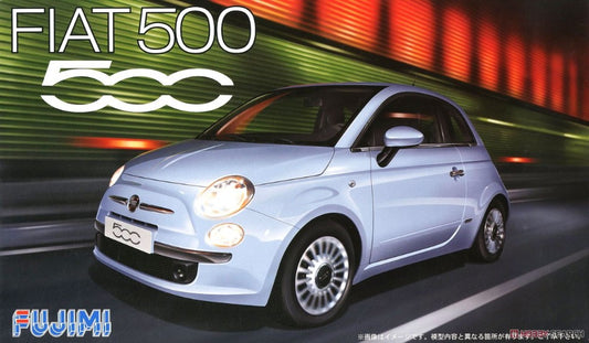 FIAT NUOVA 500 2007 LIGHT BLUE KIT 1:24 - Fujimi - FJ123622