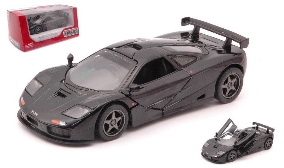 MC LAREN F1 GTR 1995 BLACK cm 12 BOX - Kinsmart - KT5411WBK