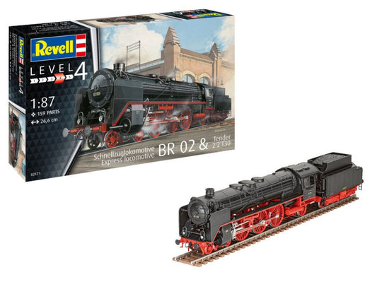 EXPRESS LOCOMOTIVE BR 02 & TENDER KIT 1:87 - Revell - RV02171