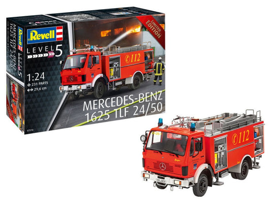 FIRE ENGINE MERCEDES 1625 TLF 24/50 KIT 1:24 - Revell - RV07516