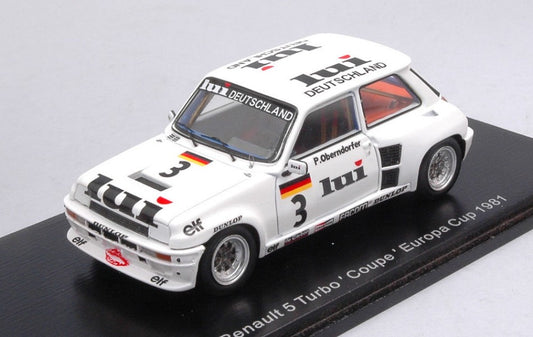 RENAULT 5 TURBO N.3 EUROCUP 1981 PETER OBERNDORFER 1:43 - Spark Model - S6021