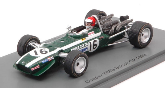 COOPER T86B ROBIN WIDDOWS 1968 N.16 BRITISH GP 1:43 - Spark Model - S6987