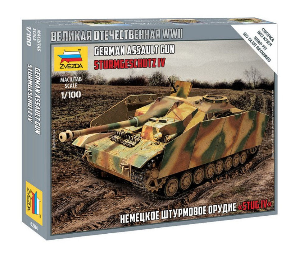 GERMAN STUG IV KIT 1:100 - Zvezda - Z6284
