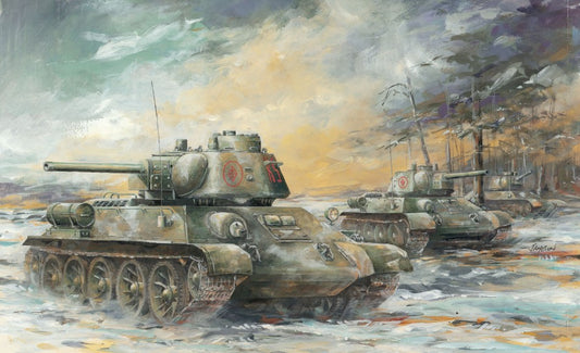 T-34/76 MOD.1973 W/COMMANDER CUPOLA No.183 FACTORY KIT 1:35 - Dragon - D6757