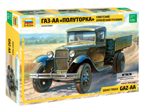 GAZ AA SOVIET LIGHTTRUCK WWII KIT 1:35 - Zvezda - Z3602