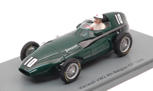 VANWALL VW2 HARRY SCHELL 1956 N.10 4th BELGIAN GP 1:43 - Spark Model - S7203